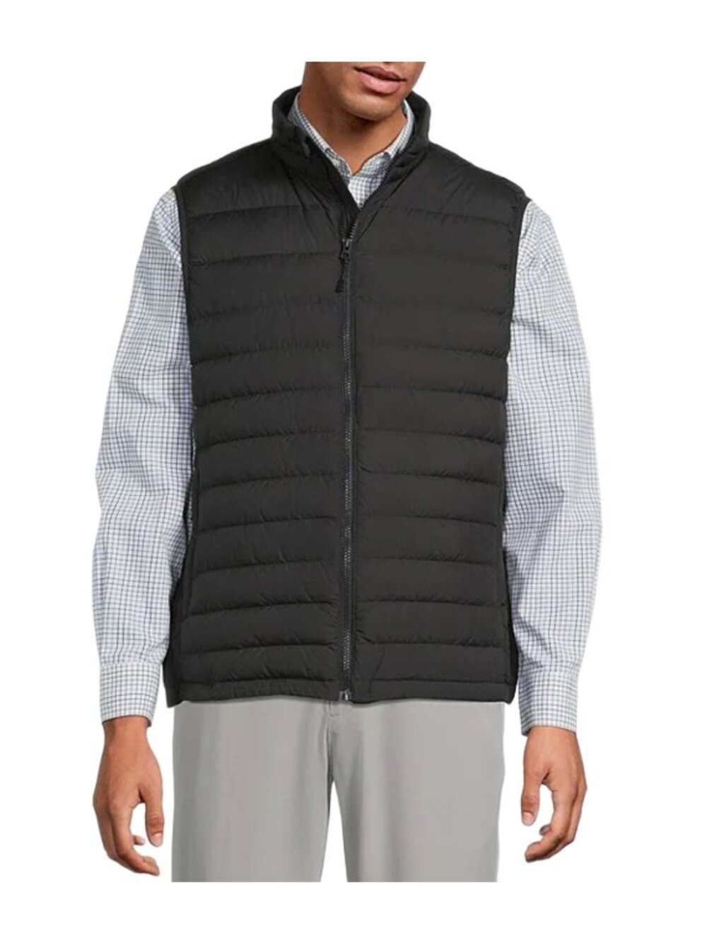 Roundtree & Yorke Mens 3XB Black Puffer Vest Duck Down Everyday Excursion